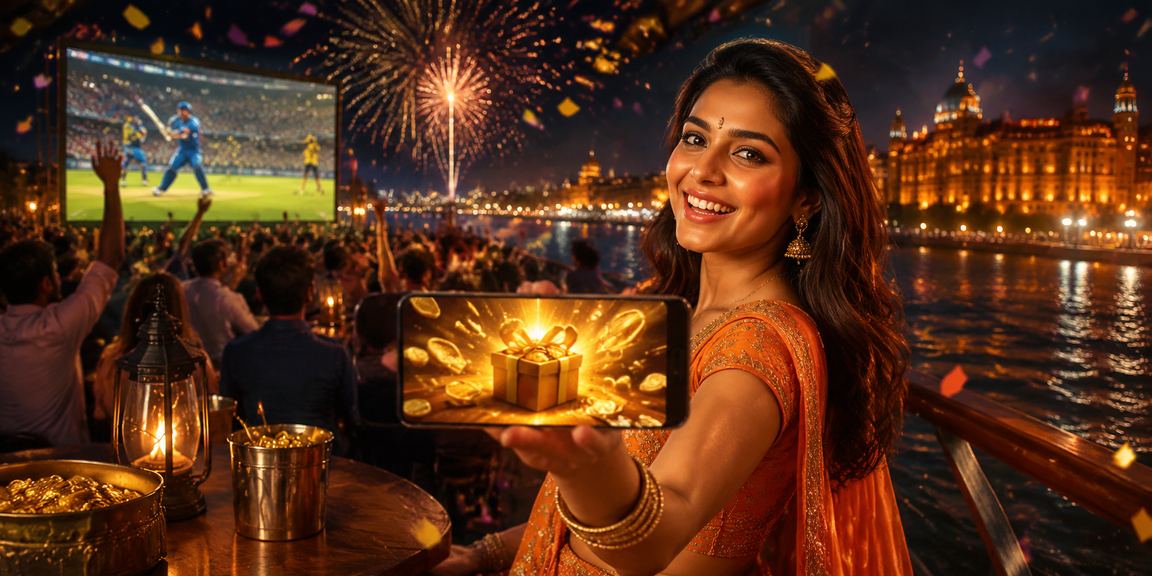 Night market scene with players betting on Teen Patti in India